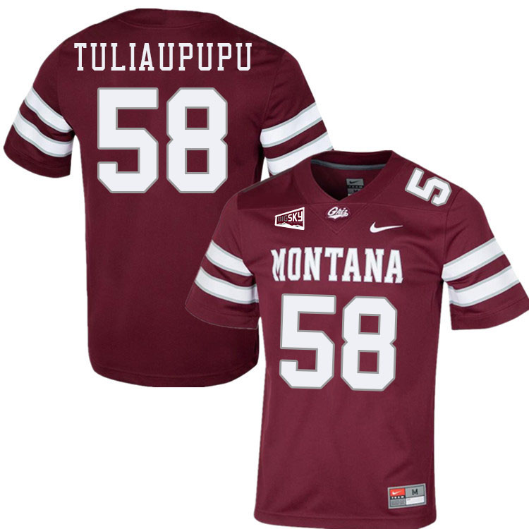 Solomon Tuliaupupu Montana Jersey,University Of Montana Grizzlies #58 Solomon Tuliaupupu Jersey Stit